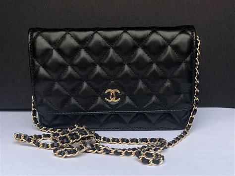 gold chanel woc|Chanel handbags on chain.